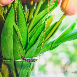 Titanium Rainbow Quartz & 14k Gold-Plated Necklace